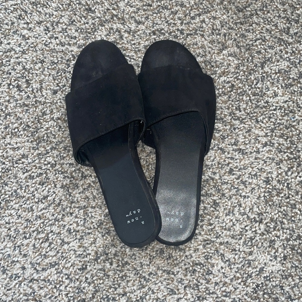 Sandles, Black, target, a new day